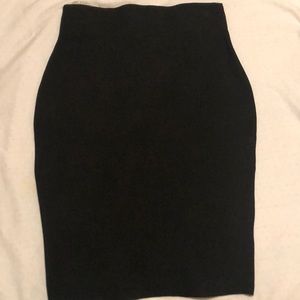 Black pencil skirt